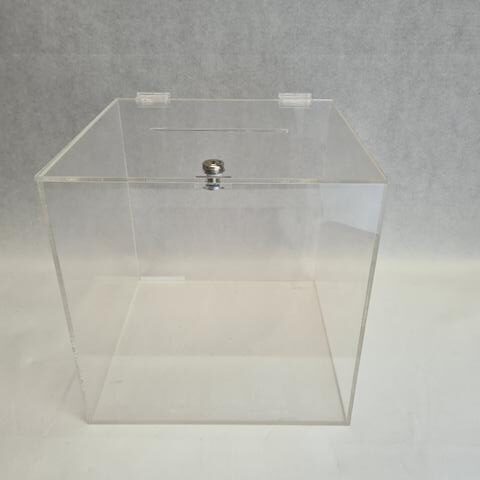 Losbox glasklar, abschliessbar