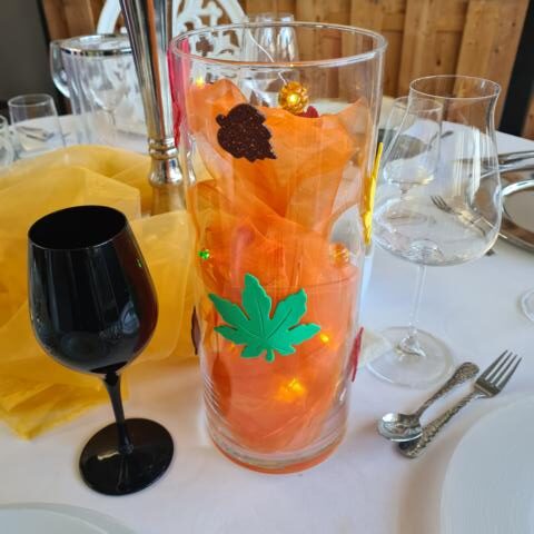 Glasvase transparent Zylinder