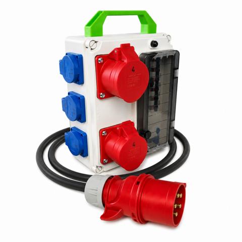 32 A Eingang Stromverteiler